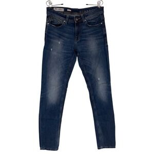 Harmont & Blaine HB Mens Narrow Fit Distressed Jeans Medium Wash Luxury Size 32